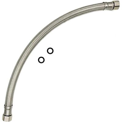 Invena Flexi Flexible Kitchen Basin Tap Connector Hose Pipe - 3/4" x 3/4" - 30-80cm Invena Flexi Flexible Kitchen Basin Tap Connector Hose Pipe - 3/4" x 3/4" - 30-80cm