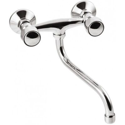 Robinet Invena Mural pour Cuisine & Salle de Bain - Bec Pivotant 20/25cm - Publicité Robinet Invena Mural pour Cuisine & Salle de Bain - Bec Pivotant 20/25cm - Publicité