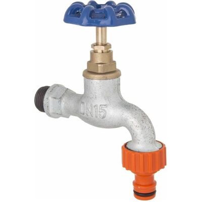 Invena Gusseisen Garten-Schlauchhahn - 1/2" BSP, 3/4" BSP Ausgang - Gartenschlauchventil Invena Gusseisen Garten-Schlauchhahn - 1/2" BSP, 3/4" BSP Ausgang - Gartenschlauchventil