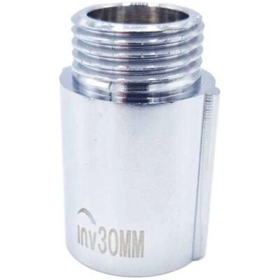 Invena 15mm Chrom Messing Rohrverlängerung - 20-100mm lang Invena 15mm Chrom Messing Rohrverlängerung - 20-100mm lang