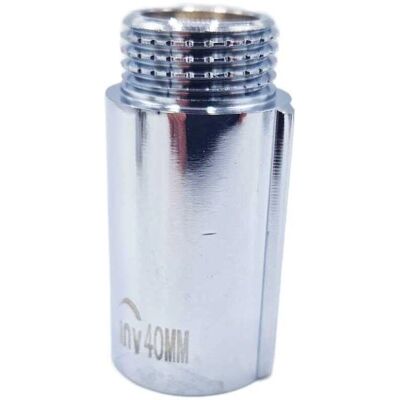 Invena 1/2" BSP Rohrverlängerung - Chrom Messing 20-100mm Invena 1/2" BSP Rohrverlängerung - Chrom Messing 20-100mm