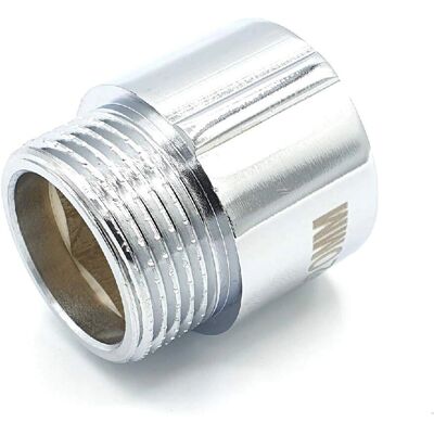 Invena Extension de Filetage de Tuyau 22mm - Laiton Chromé - Femelle x Mâle 3/4" BSP - Publicité Invena Extension de Filetage de Tuyau 22mm - Laiton Chromé - Femelle x Mâle 3/4" BSP - Publicité