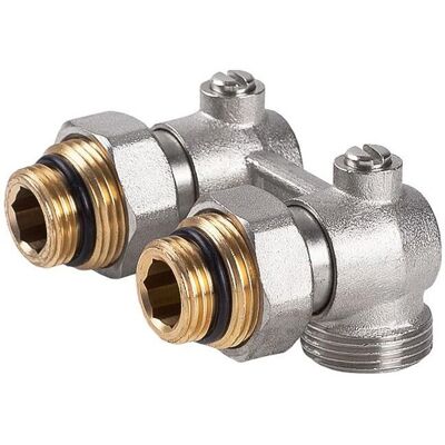 Invena Heizungsventil - Abgewinkelt, Messing, 3/4" BSP, 110°C - Ventil Invena Heizungsventil - Abgewinkelt, Messing, 3/4" BSP, 110°C - Ventil