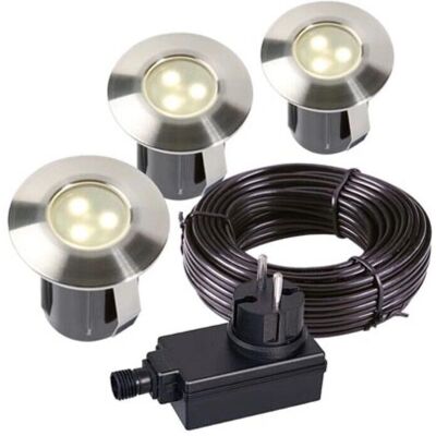 Birken-Set Gartenleuchten - Einbaustrahler - 12V Birken-Set Gartenleuchten - Einbaustrahler - 12V
