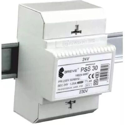 BREVE - PSS 30VA 230/24V - IP30 - Module Transformateur - Publicité BREVE - PSS 30VA 230/24V - IP30 - Module Transformateur - Publicité