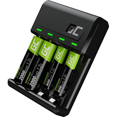 Green Cell VitalCharger USB Batteriladdare - AA AAA NiMH Green Cell VitalCharger USB Batteriladdare - AA AAA NiMH