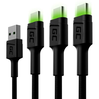 Green Cell KABGCSET02 USB Kabel 1,2 m - Snelladen & Data Transfer Green Cell KABGCSET02 USB Kabel 1,2 m - Snelladen & Data Transfer