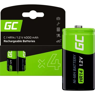 Batterie rechargeable GreenCell HR14 - 4000mAh - Noir - Type de batterie Batterie rechargeable GreenCell HR14 - 4000mAh - Noir - Type de batterie