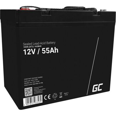 Batterie Véhicule Green Cell AGM49 - 55 Ah, 12 V, Marine/Loisir - Publicité Batterie Véhicule Green Cell AGM49 - 55 Ah, 12 V, Marine/Loisir - Publicité