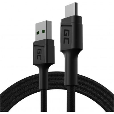 Câble USB Green Cell - 1,2 m Noir USB 2.0 & USB-C Câble USB Green Cell - 1,2 m Noir USB 2.0 & USB-C