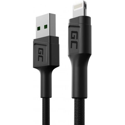 Green Cell KABGC24 Lightning Kabel - 30cm - Zwart Green Cell KABGC24 Lightning Kabel - 30cm - Zwart