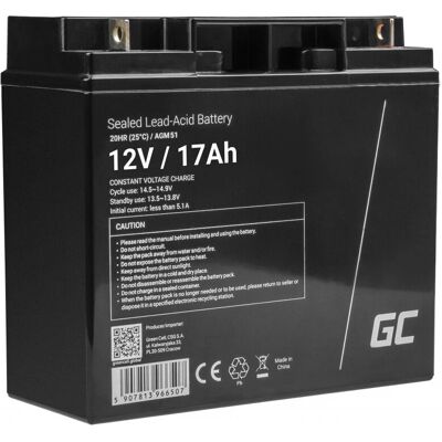 Batterie véhicule Green Cell AGM51 - 17Ah, 12V, VRLA Batterie véhicule Green Cell AGM51 - 17Ah, 12V, VRLA