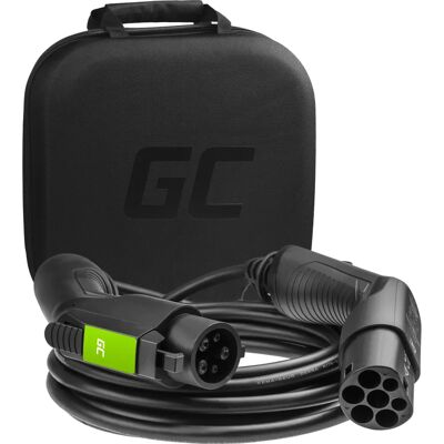 Green Cell EV19 Ladekabel - 7m, Typ 1 auf Typ 2, 3,6kW Green Cell EV19 Ladekabel - 7m, Typ 1 auf Typ 2, 3,6kW