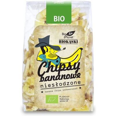 BIO PLANET Chipsy bananowe - Organiczne, bez cukru 150 g BIO PLANET Chipsy bananowe - Organiczne, bez cukru 150 g