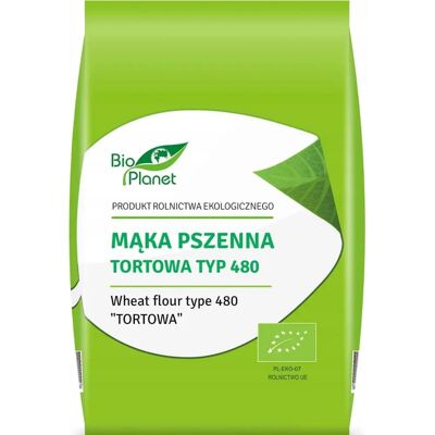 BIO PLANET Ekologiczna mąka pszenna typ 480 1kg BIO PLANET Ekologiczna mąka pszenna typ 480 1kg