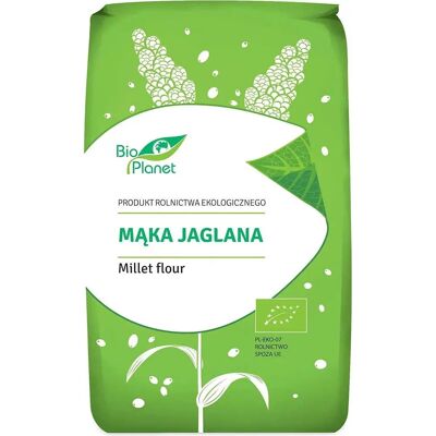 BIO PLANET Ekologiczne mąki z łuskanych ziaren prosa - 500g BIO PLANET Ekologiczne mąki z łuskanych ziaren prosa - 500g