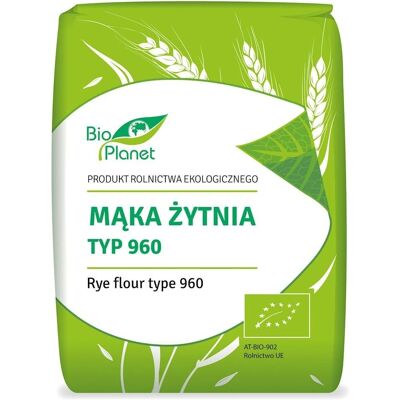 BIO PLANET Ekologiczna mąka żytnia typ 960 - Mąka BIO PLANET Ekologiczna mąka żytnia typ 960 - Mąka