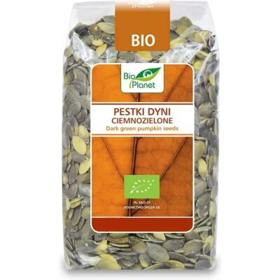 BIO PLANET Graines de citrouille vert foncé 350 g - Graines de Citrouille - Publicité BIO PLANET Graines de citrouille vert foncé 350 g - Graines de Citrouille - Publicité
