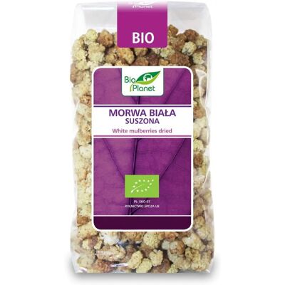 BIO PLANET Organiczne suszone białe morwy 250g BIO PLANET Organiczne suszone białe morwy 250g