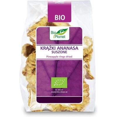 BIO PLANET Suszone Plastry Ananasa - Organiczne Owoce BIO PLANET Suszone Plastry Ananasa - Organiczne Owoce