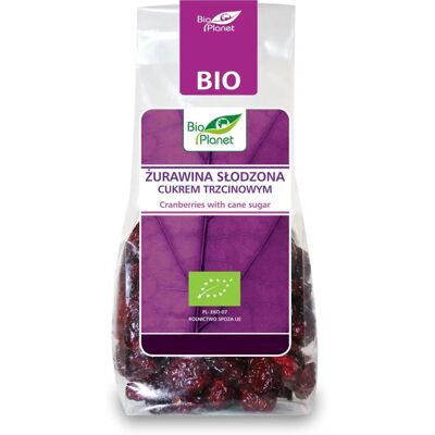 BIO PLANET Organiczne żurawiny słodzone cukrem trzcinowym - Suszone żurawiny BIO PLANET Organiczne żurawiny słodzone cukrem trzcinowym - Suszone żurawiny