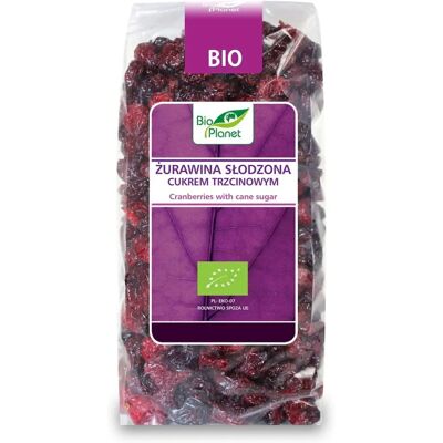 BIO PLANET Organiczne Suszone Żurawiny z Cukrem Trzcinowym BIO PLANET Organiczne Suszone Żurawiny z Cukrem Trzcinowym