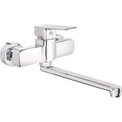 Grifo de cocina de pared Deante - Cromo Maro Caño Giratorio Grifo de cocina de pared Deante - Cromo Maro Caño Giratorio