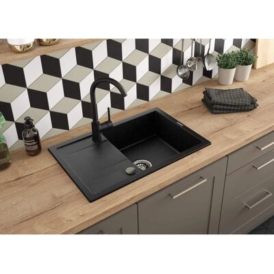 Mezclador de Cocina Negro Milin Deante - Ahorro de agua, Diseño moderno Mezclador de Cocina Negro Milin Deante - Ahorro de agua, Diseño moderno