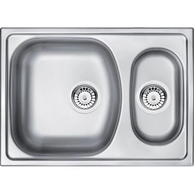 Deante Fregadero de Acero de 1.5 Cubas - Cocina Deante Fregadero de Acero de 1.5 Cubas - Cocina