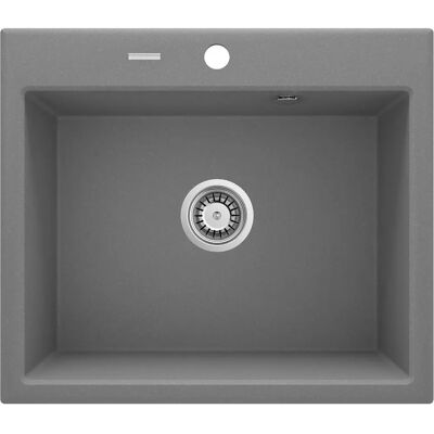 Deante Spülbecken Andante - Grau Metallic - 60x52cm - Küchenspüle Deante Spülbecken Andante - Grau Metallic - 60x52cm - Küchenspüle