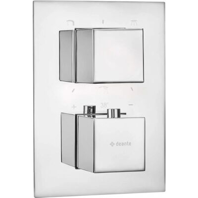 Elemento externo Deante para caja termostática - cuadrado, cromo Elemento externo Deante para caja termostática - cuadrado, cromo