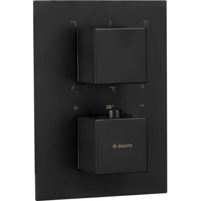 Élément externe noir pour boîte thermostatique Deante - Publicité Élément externe noir pour boîte thermostatique Deante - Publicité