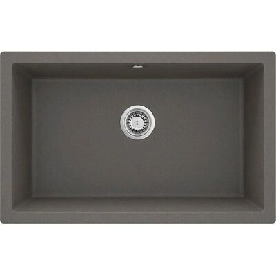 Deante ZQA T10D Lavabo in granito sospeso - 1 vasca, antracite, 800mm Deante ZQA T10D Lavabo in granito sospeso - 1 vasca, antracite, 800mm