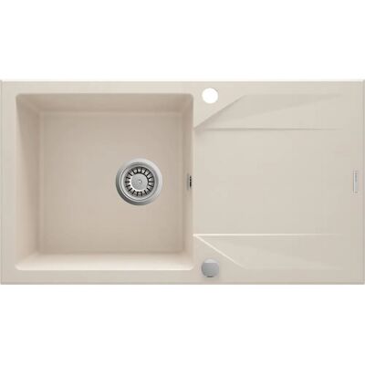 Fregadero de granito beige Deante - 1 sen, escurridor, 78x44cm Fregadero de granito beige Deante - 1 sen, escurridor, 78x44cm