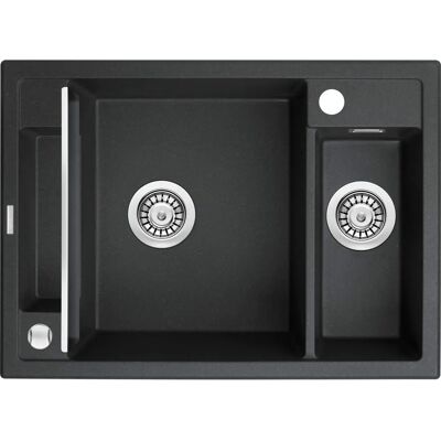 Deante Magnetischer Granitspüle - 1,5-Becken Modern Küche Deante Magnetischer Granitspüle - 1,5-Becken Modern Küche