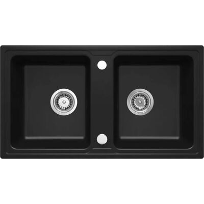 Deante Zlew Zorba Nero Granit 2k B/o 780x435x180 - Konyhai mosogató Deante Zlew Zorba Nero Granit 2k B/o 780x435x180 - Konyhai mosogató