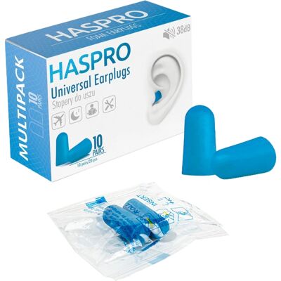 HASPRO - MULTI10 - 38 dB - 10 paria - Korvatulpat HASPRO - MULTI10 - 38 dB - 10 paria - Korvatulpat