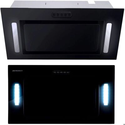 Cappa da cucina Berdsen 52cm - Nera, Vetro temperato, Luci LED Cappa da cucina Berdsen 52cm - Nera, Vetro temperato, Luci LED