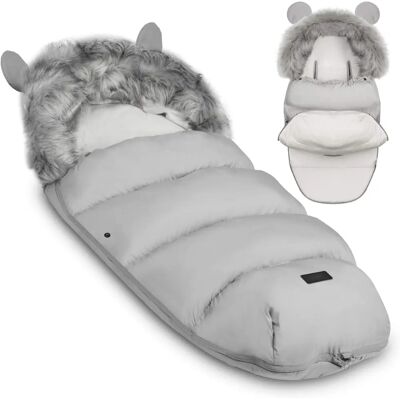 Sac de dormir Ricokids Gris Clair 95x48cm - Pour dormir et se promener - Publicité Sac de dormir Ricokids Gris Clair 95x48cm - Pour dormir et se promener - Publicité