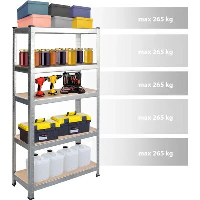 Humberg Metallschrank 180x90x40cm - Verstärkte Stahlregale Humberg Metallschrank 180x90x40cm - Verstärkte Stahlregale