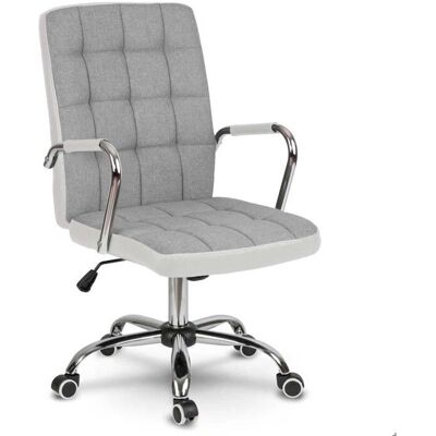 Sofotel Benton Silla de Oficina - Gris y Blanco - Ergonómica, Ajustable, Moderna Sofotel Benton Silla de Oficina - Gris y Blanco - Ergonómica, Ajustable, Moderna
