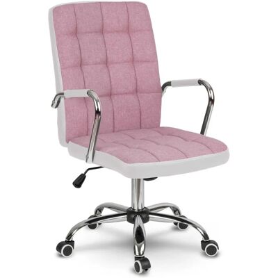 Sofotel Benton Rosa-Blanco Silla de Oficina - Ergonómica, Ajustable, Moderna Sofotel Benton Rosa-Blanco Silla de Oficina - Ergonómica, Ajustable, Moderna
