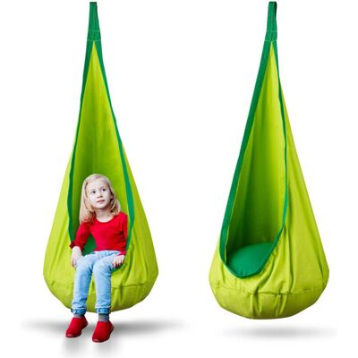 Neo-Sport Berceau suspendu pour bébé - Vert - Supporte 80kg - Publicité Neo-Sport Berceau suspendu pour bébé - Vert - Supporte 80kg - Publicité