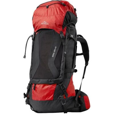 Fjord Nansen - HIMIL 60+10 Solid - cherry/black - Backpack Fjord Nansen - HIMIL 60+10 Solid - cherry/black - Backpack