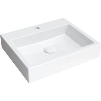 Omnires Thasos 50x42cm Biały Narożny umywalka na blat Omnires Thasos 50x42cm Biały Narożny umywalka na blat