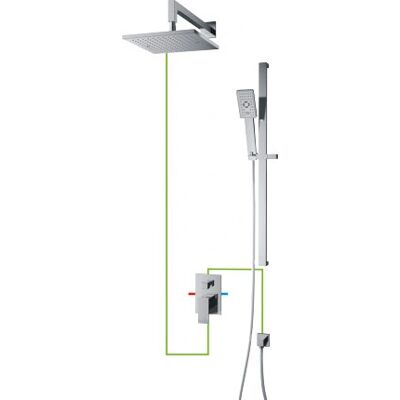 Zestaw prysznicowy Omnires Fresh SYS FR11 - Chrom, Model SYSFR11CR Zestaw prysznicowy Omnires Fresh SYS FR11 - Chrom, Model SYSFR11CR