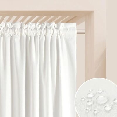 Garden Line 155x250 Broken White Patio Curtain - Patio Curtain Garden Line 155x250 Broken White Patio Curtain - Patio Curtain