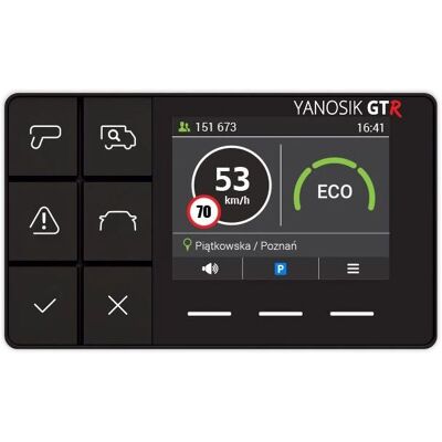 Nawigacja GPS Yanosik GTR - 6,1cm Czarna Nawigacja GPS Yanosik GTR - 6,1cm Czarna