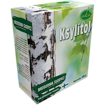 Aka Fiński Xylitol - 500g Zamiennik cukru do pieczenia Aka Fiński Xylitol - 500g Zamiennik cukru do pieczenia