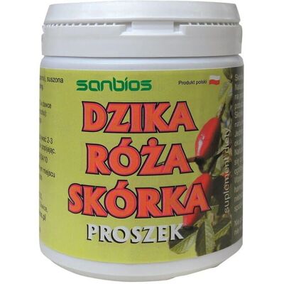 Sanbios Dzika Róża Skórka Grubo Mielona - Suplement diety Sanbios Dzika Róża Skórka Grubo Mielona - Suplement diety